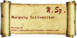 Murguly Szilveszter névjegykártya